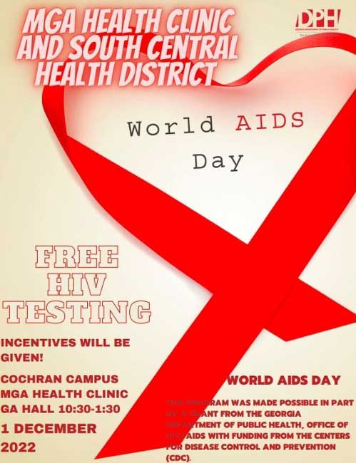 HIV testing flyer.